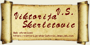 Viktorija Skerletović vizit kartica